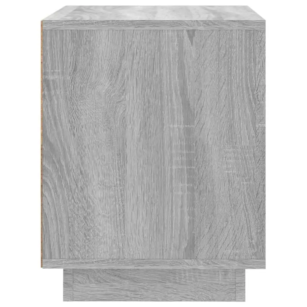 Bedside Cabinet Grey Sonoma 44x35x45 cm Engineered Wood 819848