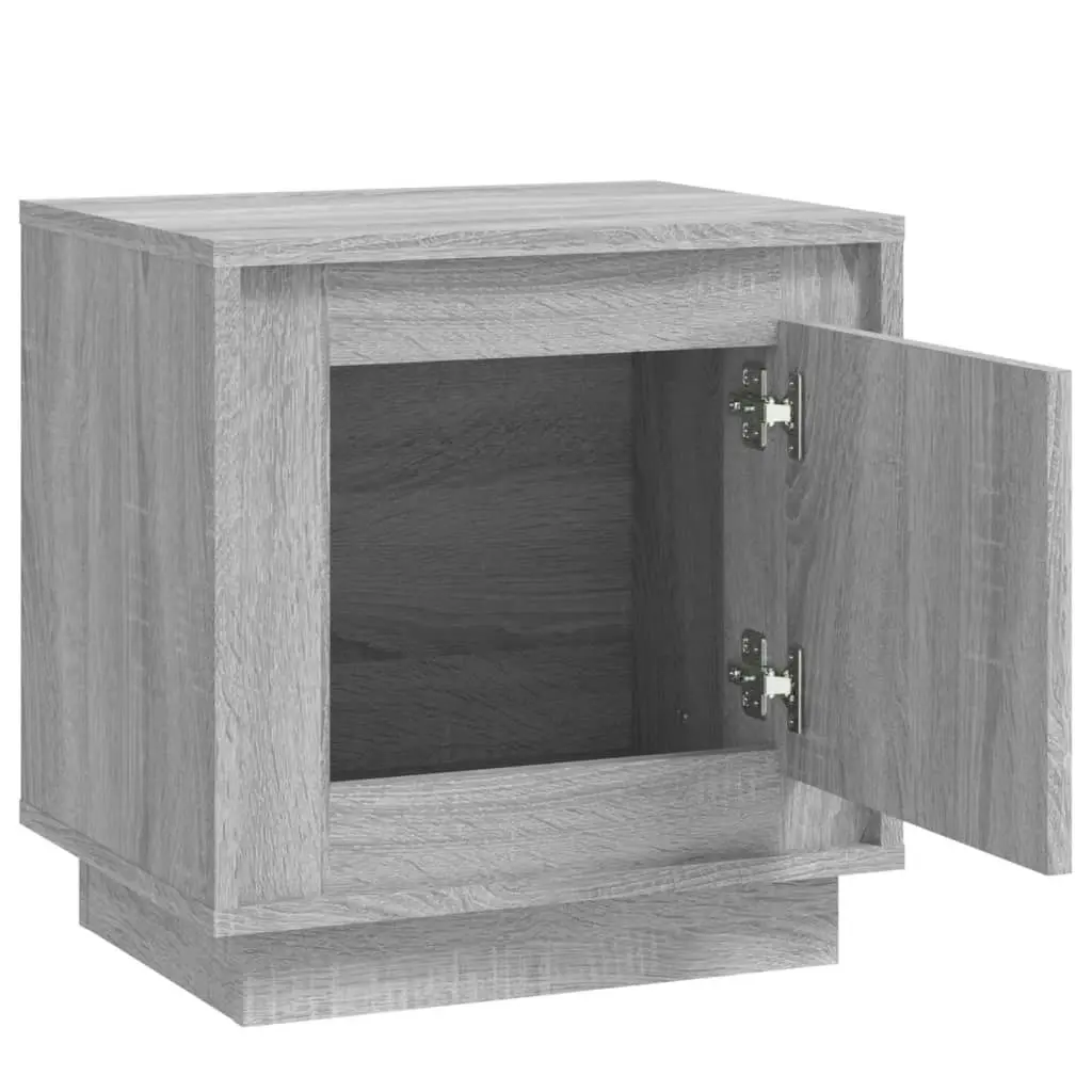 Bedside Cabinet Grey Sonoma 44x35x45 cm Engineered Wood 819848