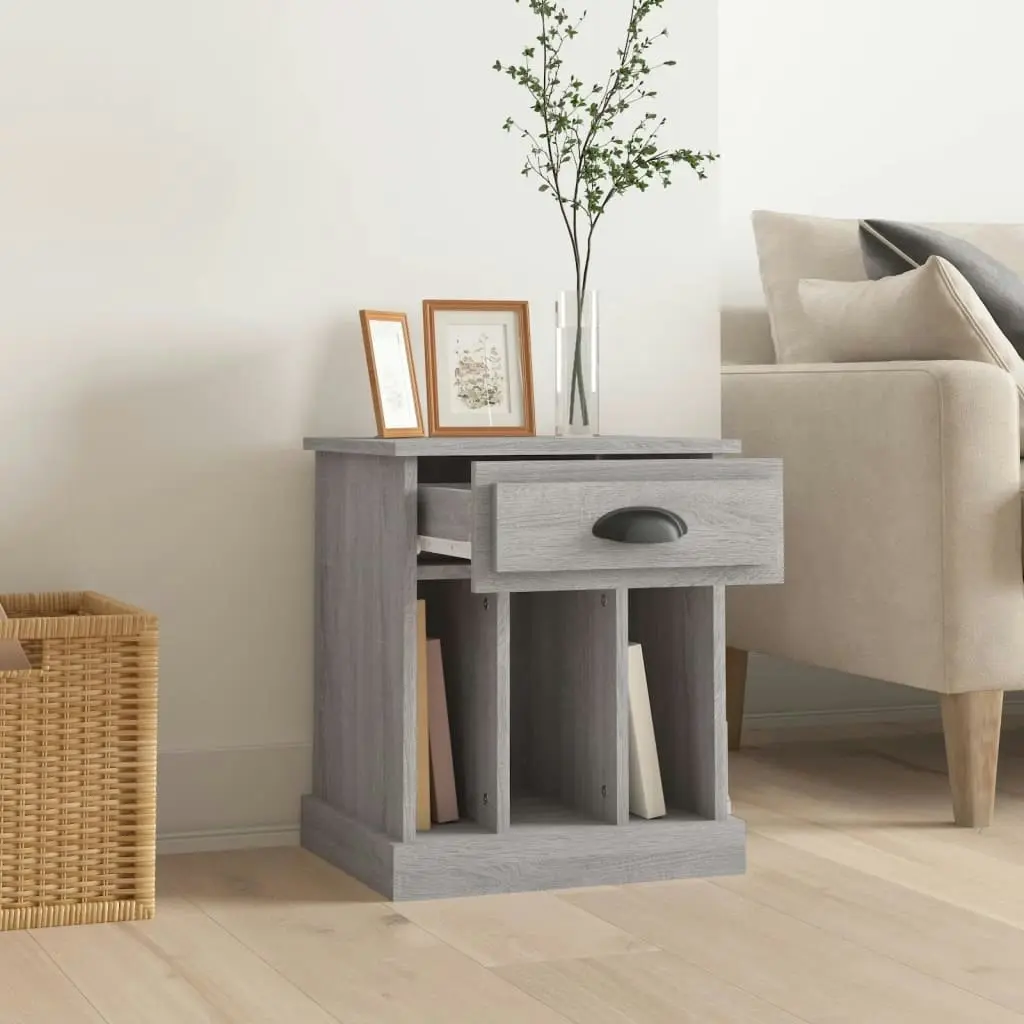 Bedside Cabinet Grey Sonoma 43x36x50 cm 816356