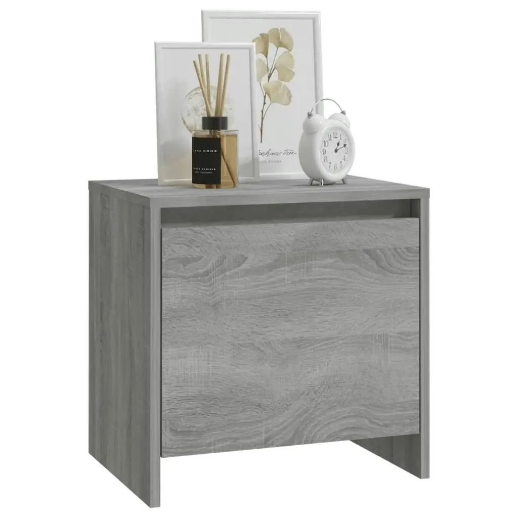 Bedside Cabinet Grey Sonoma 45x34x44.5 cm Engineered Wood 813046