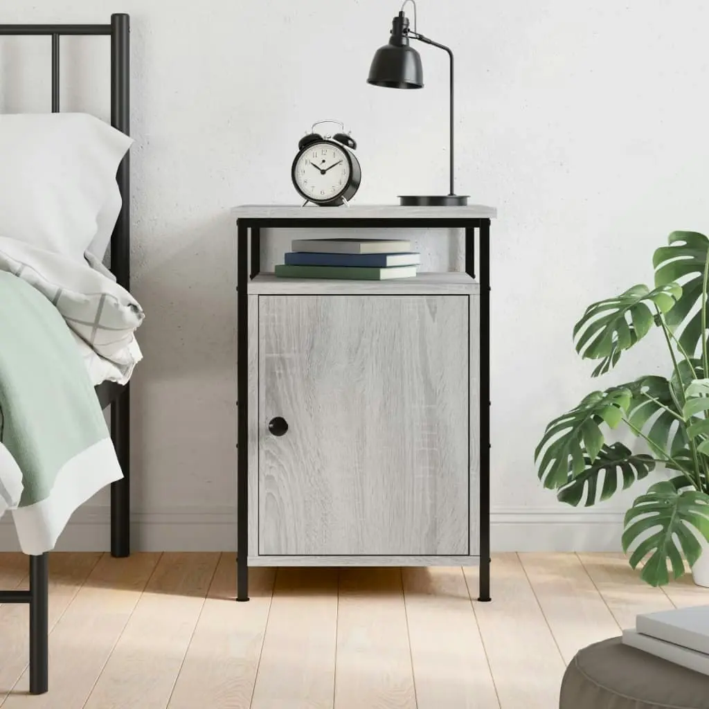 Bedside Cabinet Grey Sonoma 40x42x60 cm Engineered Wood 825869