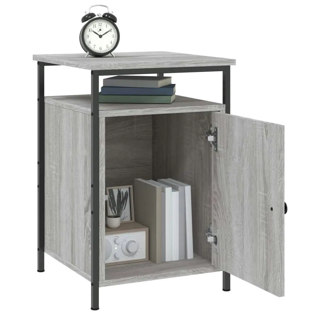 Bedside Cabinet Grey Sonoma 40x42x60 cm Engineered Wood 825869