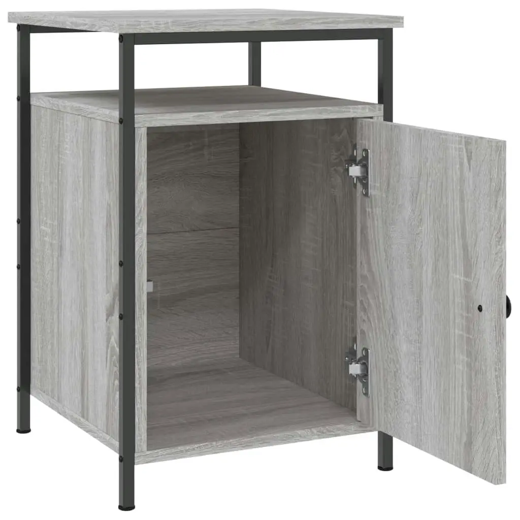 Bedside Cabinet Grey Sonoma 40x42x60 cm Engineered Wood 825869