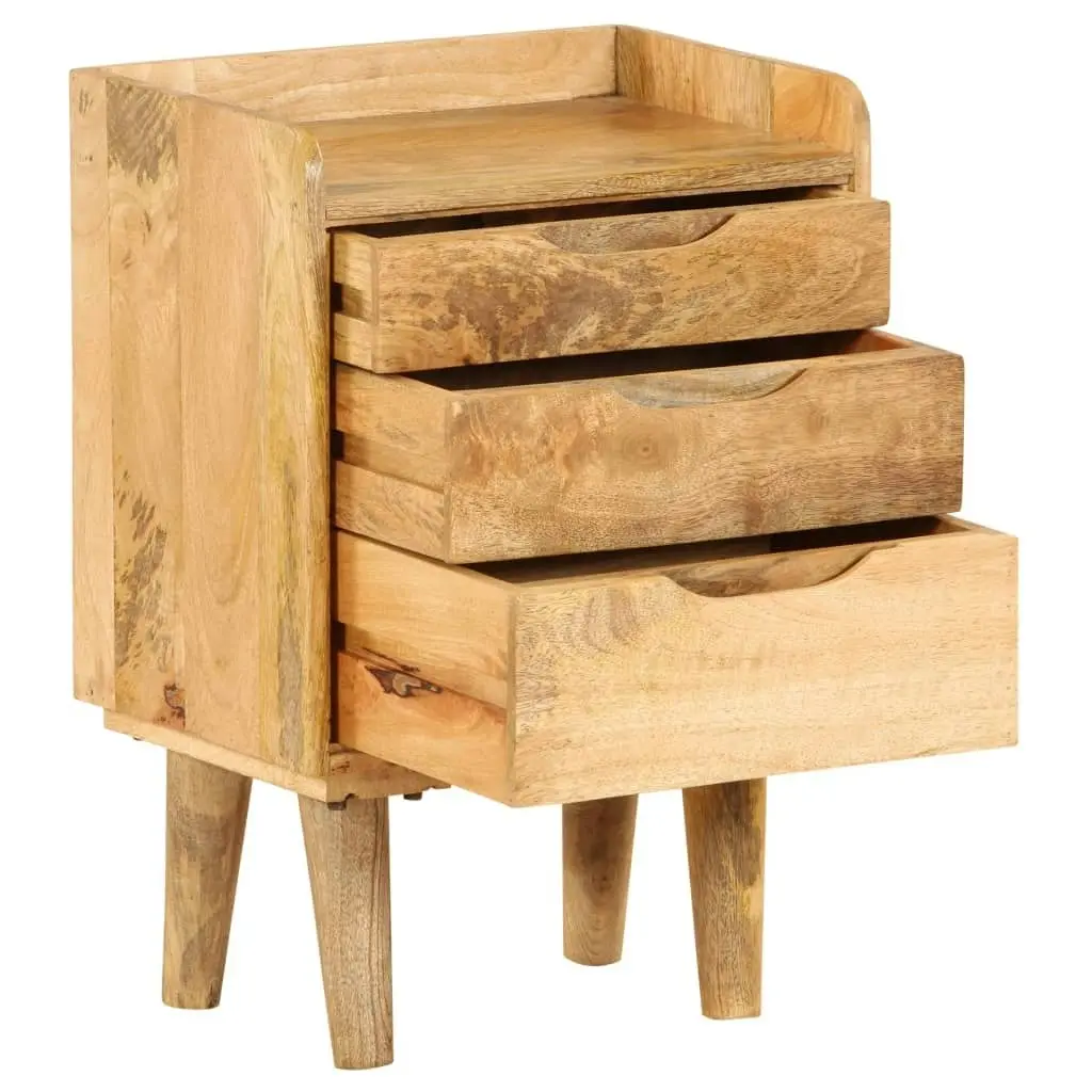 Bedside Cabinet Solid Mango Wood 40x30x59.5 cm 246788