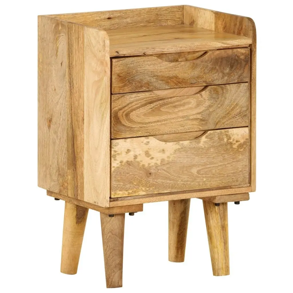 Bedside Cabinet Solid Mango Wood 40x30x59.5 cm 246788