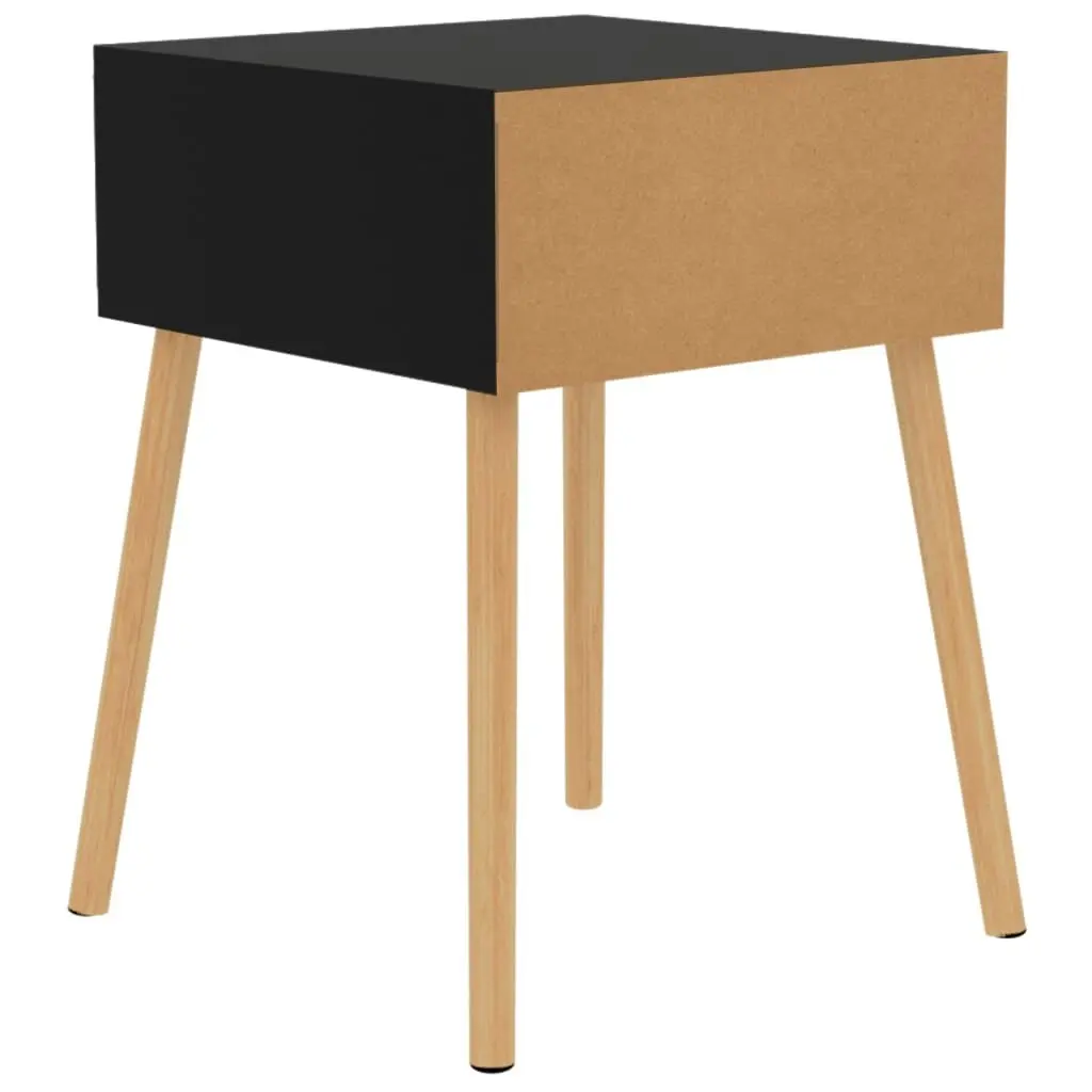 Bedside Cabinet High Gloss Black 40x40x56 cm Engineered Wood 326809