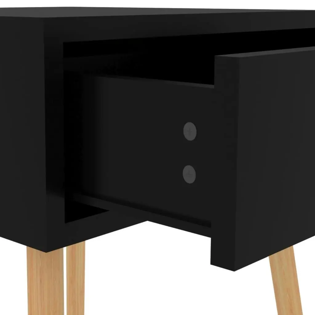 Bedside Cabinet High Gloss Black 40x40x56 cm Engineered Wood 326809