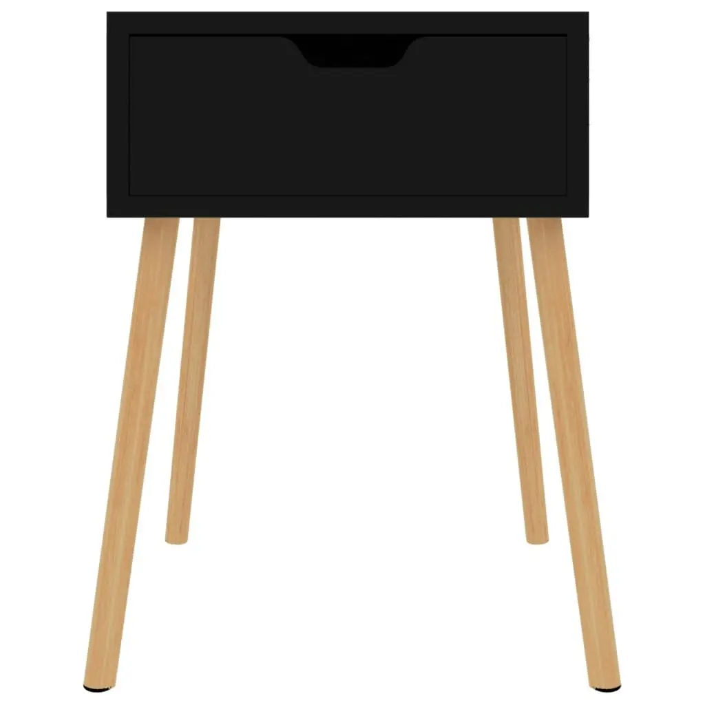 Bedside Cabinet High Gloss Black 40x40x56 cm Engineered Wood 326809