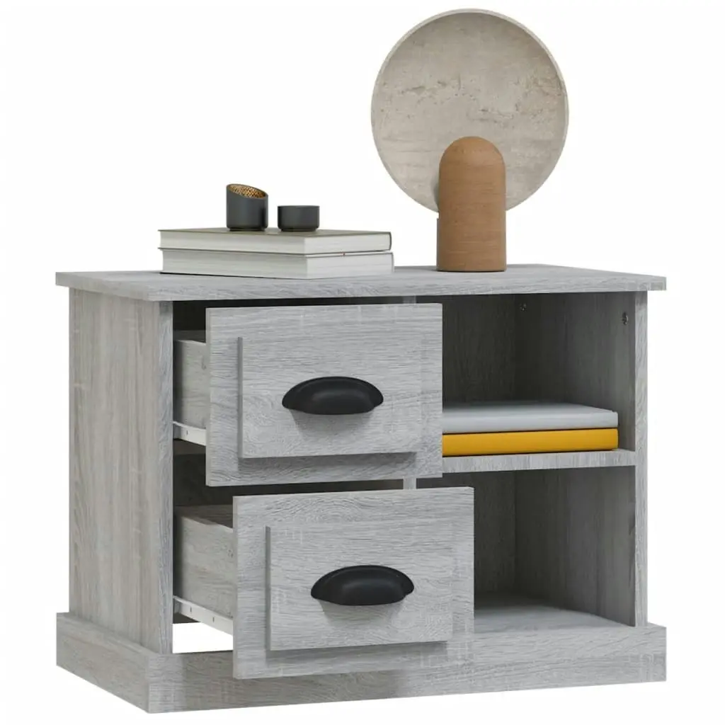 Bedside Cabinet Grey Sonoma 60x35.5x45 cm 816374