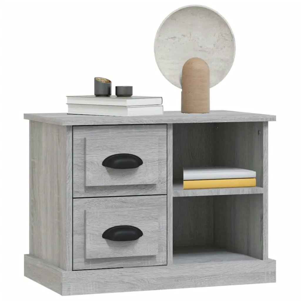 Bedside Cabinet Grey Sonoma 60x35.5x45 cm 816374