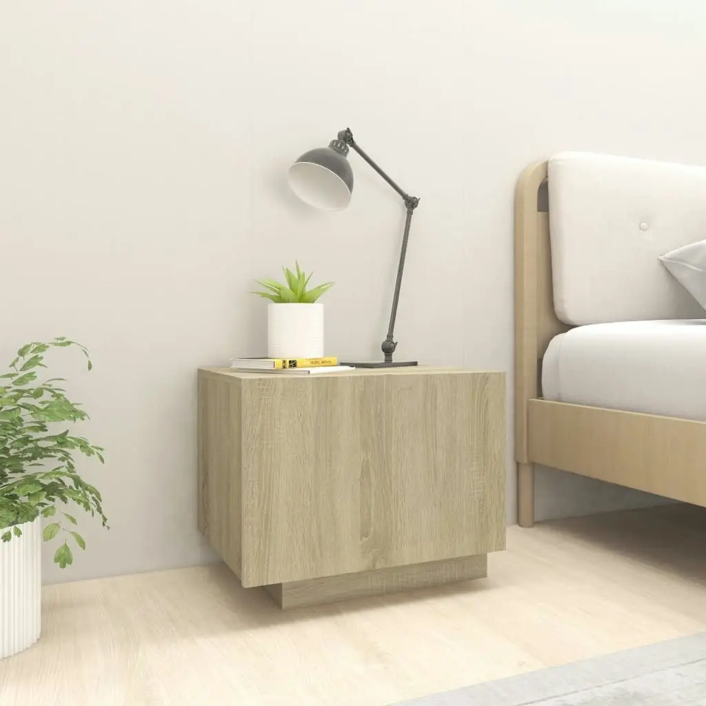 Bedside Cabinet Sonoma Oak 100x35x40 cm Engineered Wood 3082768