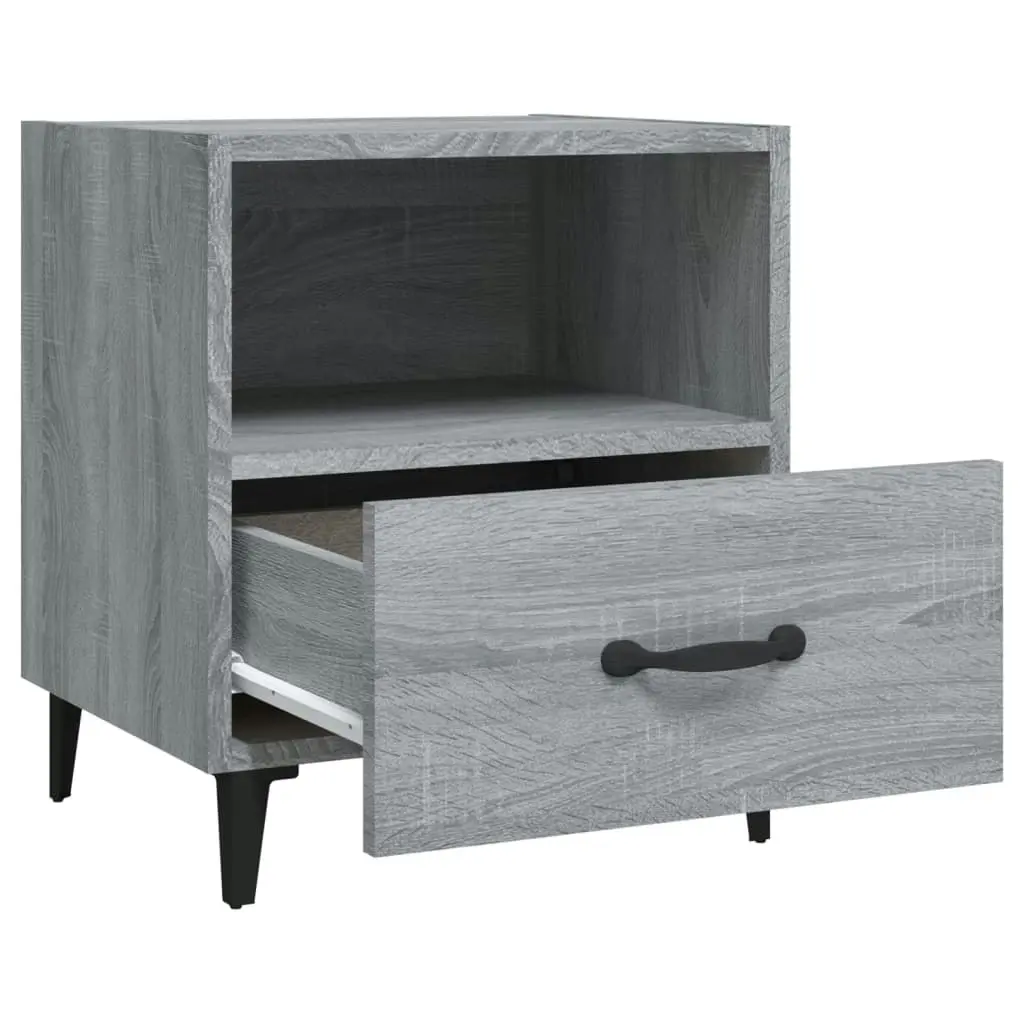 Bedside Cabinet Grey Sonoma Engineered Wood 817305