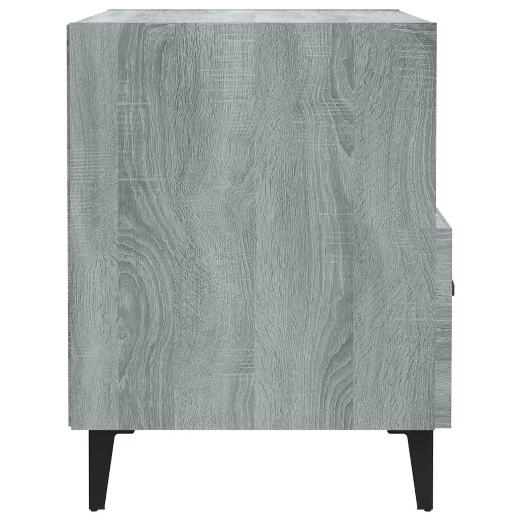 Bedside Cabinet Grey Sonoma Engineered Wood 817305