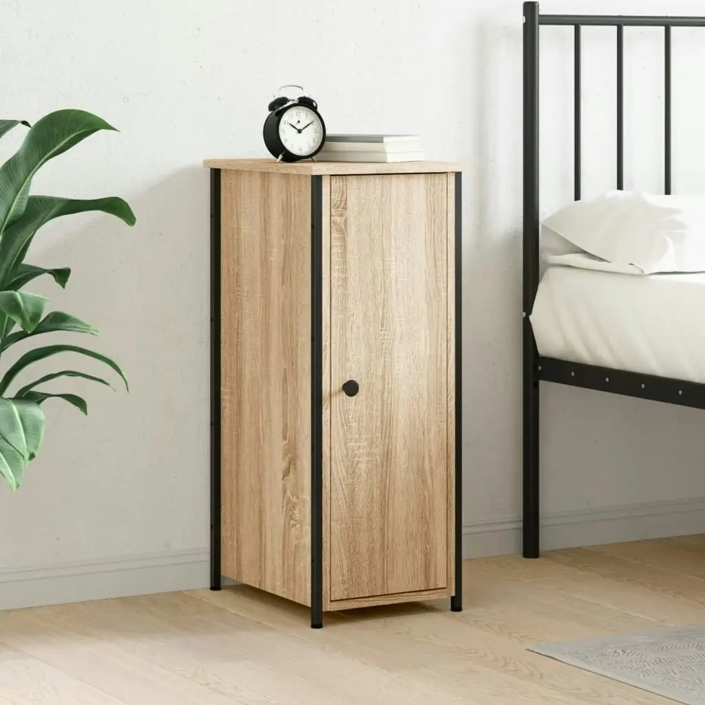 Bedside Cabinet Sonoma Oak 32x42x80 cm Engineered Wood 825965