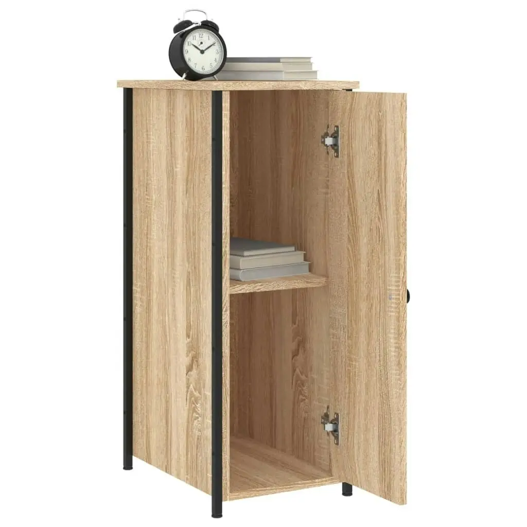 Bedside Cabinet Sonoma Oak 32x42x80 cm Engineered Wood 825965