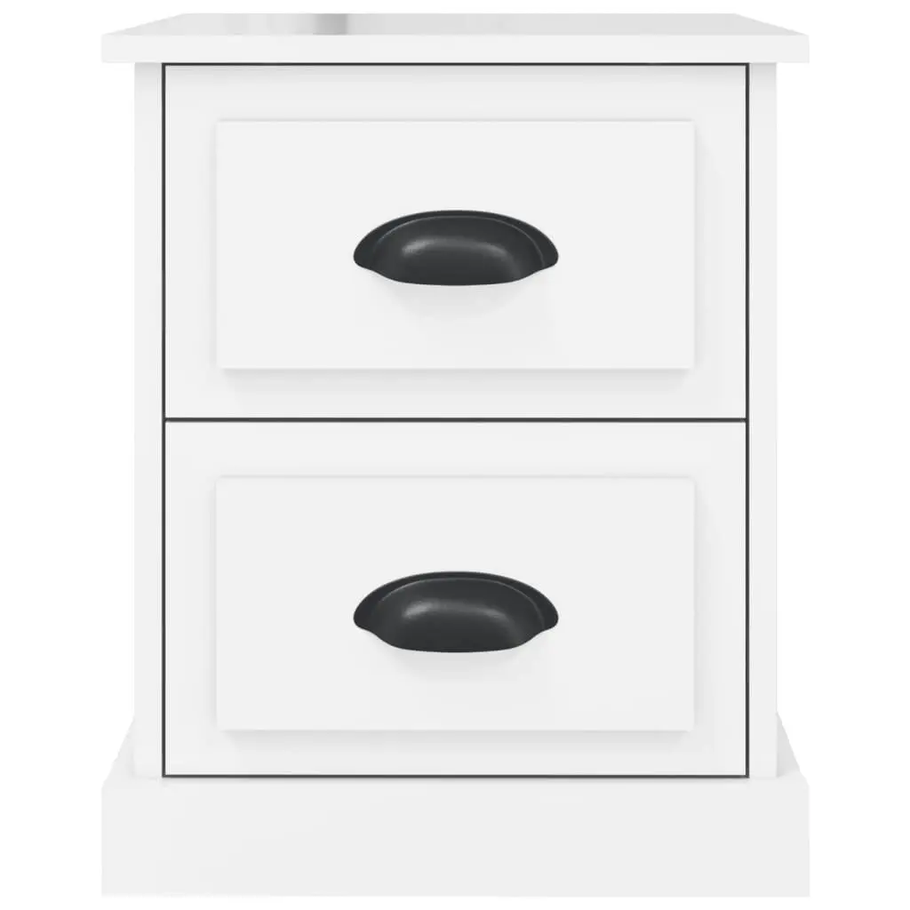 Bedside Cabinet High Gloss White 39x39x47.5 cm Engineered Wood 816148