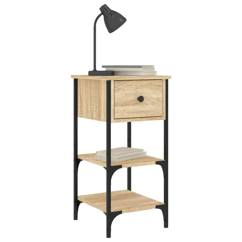 Bedside Cabinet Sonoma Oak 34x36x70 cm Engineered Wood 825975