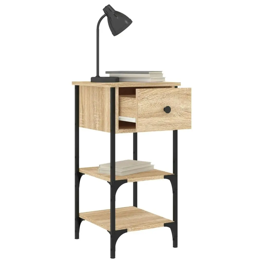 Bedside Cabinet Sonoma Oak 34x36x70 cm Engineered Wood 825975