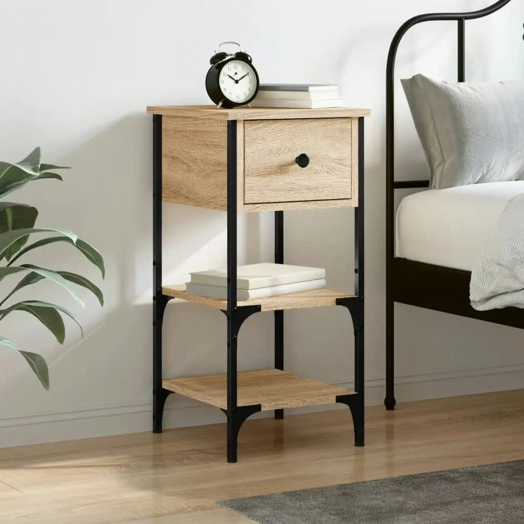 Bedside Cabinet Sonoma Oak 34x36x70 cm Engineered Wood 825975