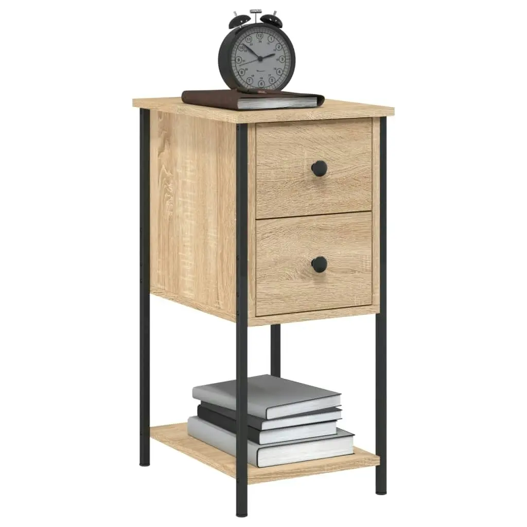 Bedside Cabinet Sonoma Oak 32x42x70 cm Engineered Wood 826095