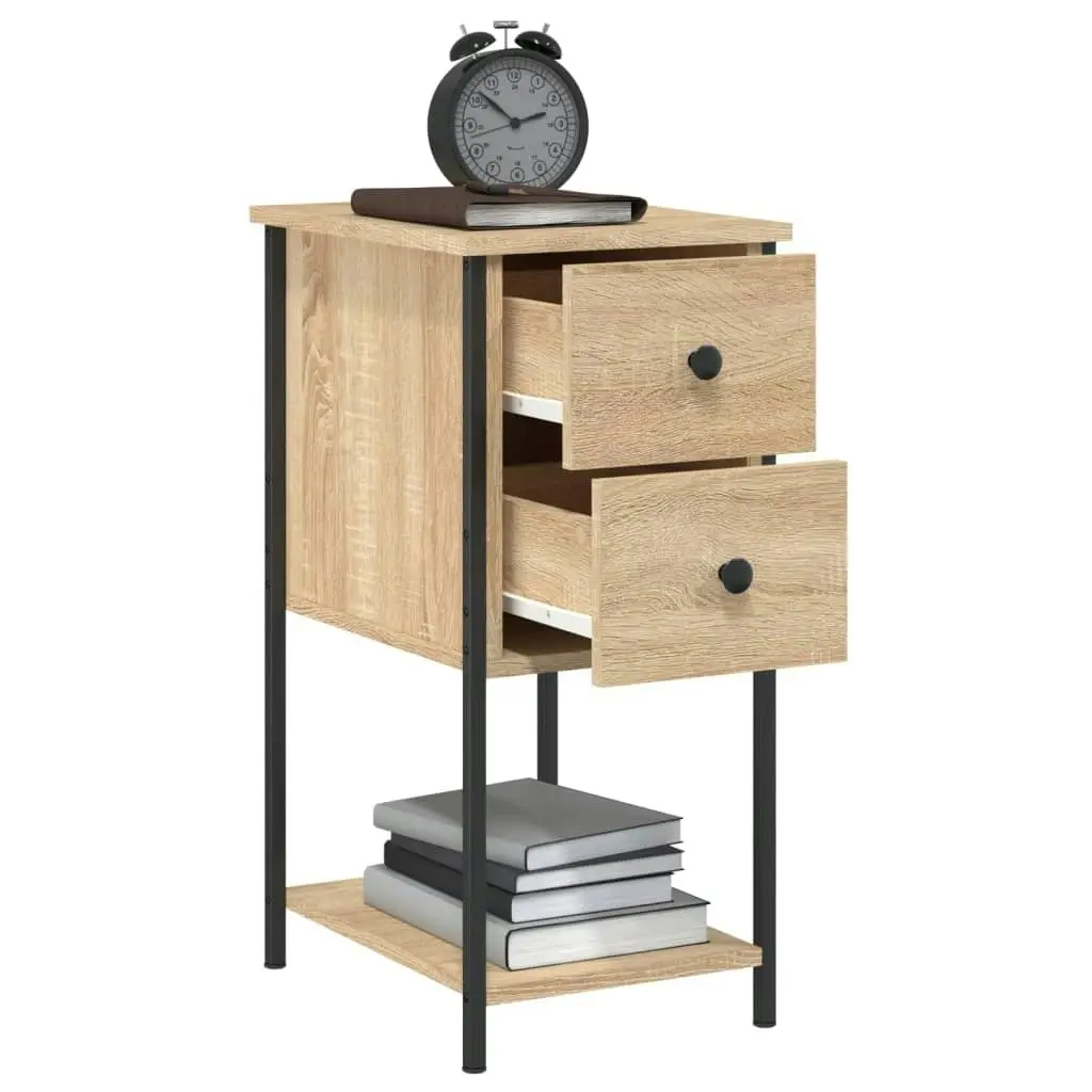 Bedside Cabinet Sonoma Oak 32x42x70 cm Engineered Wood 826095