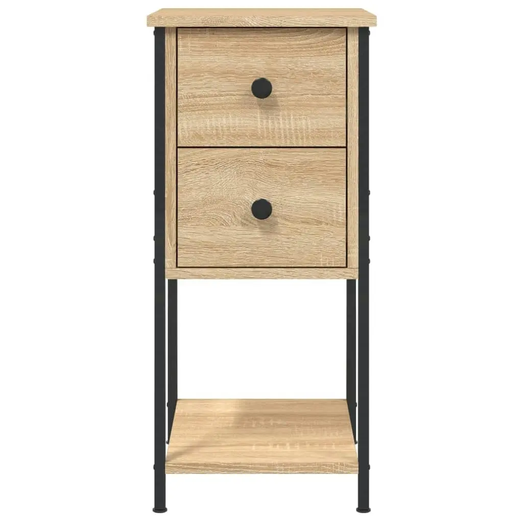 Bedside Cabinet Sonoma Oak 32x42x70 cm Engineered Wood 826095