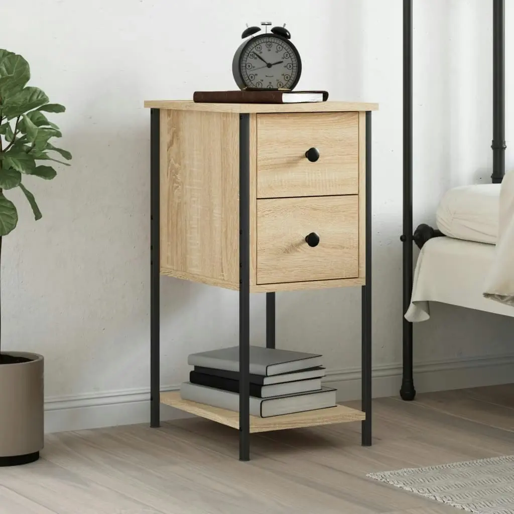 Bedside Cabinet Sonoma Oak 32x42x70 cm Engineered Wood 826095