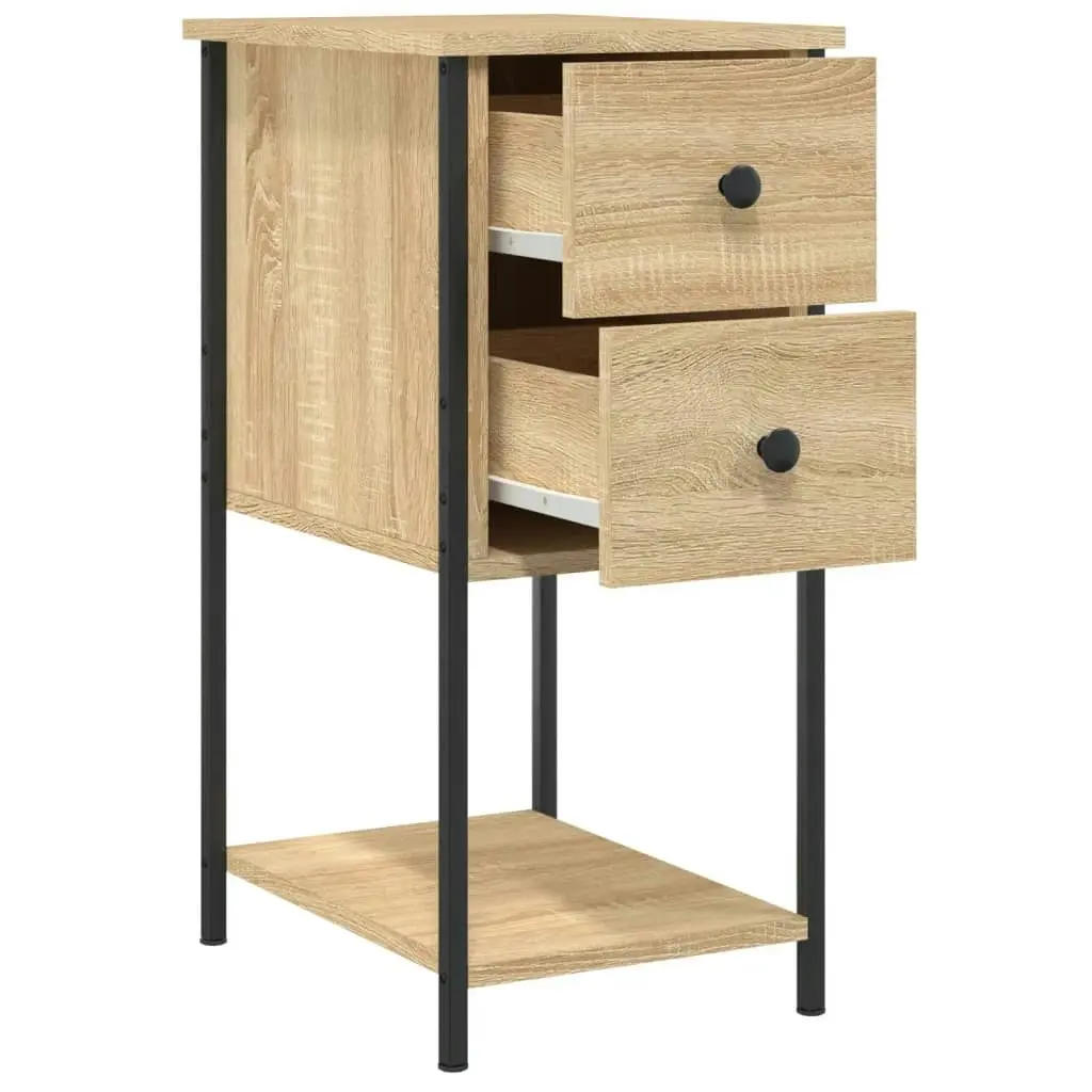 Bedside Cabinet Sonoma Oak 32x42x70 cm Engineered Wood 826095