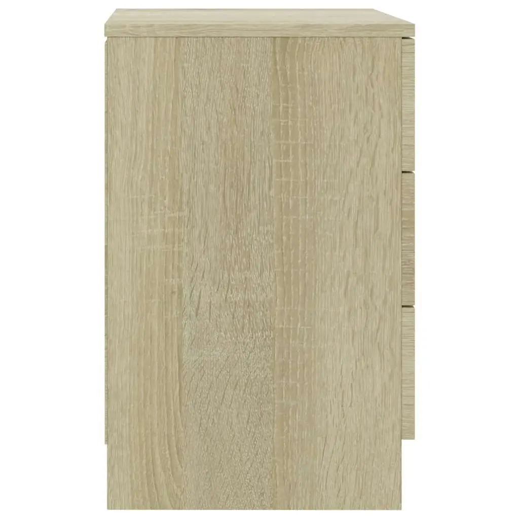 Bedside Cabinet Sonoma Oak 38x35x56 cm Engineered Wood 800456