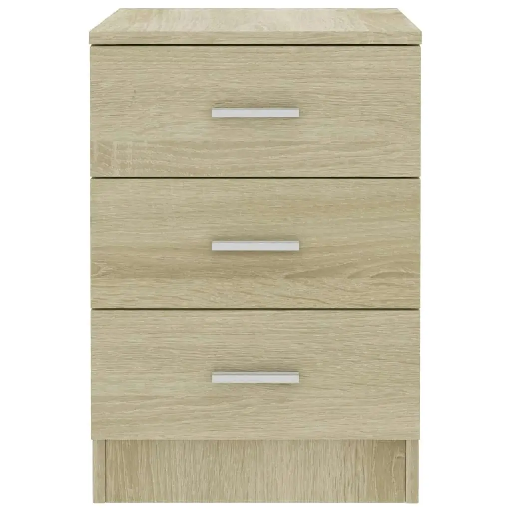 Bedside Cabinet Sonoma Oak 38x35x56 cm Engineered Wood 800456