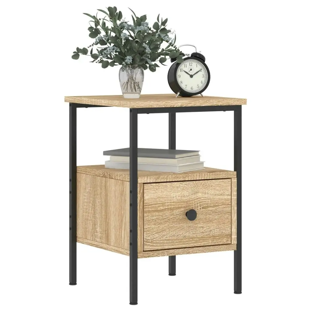 Bedside Cabinet Sonoma Oak 34x36x50 cm Engineered Wood 826045