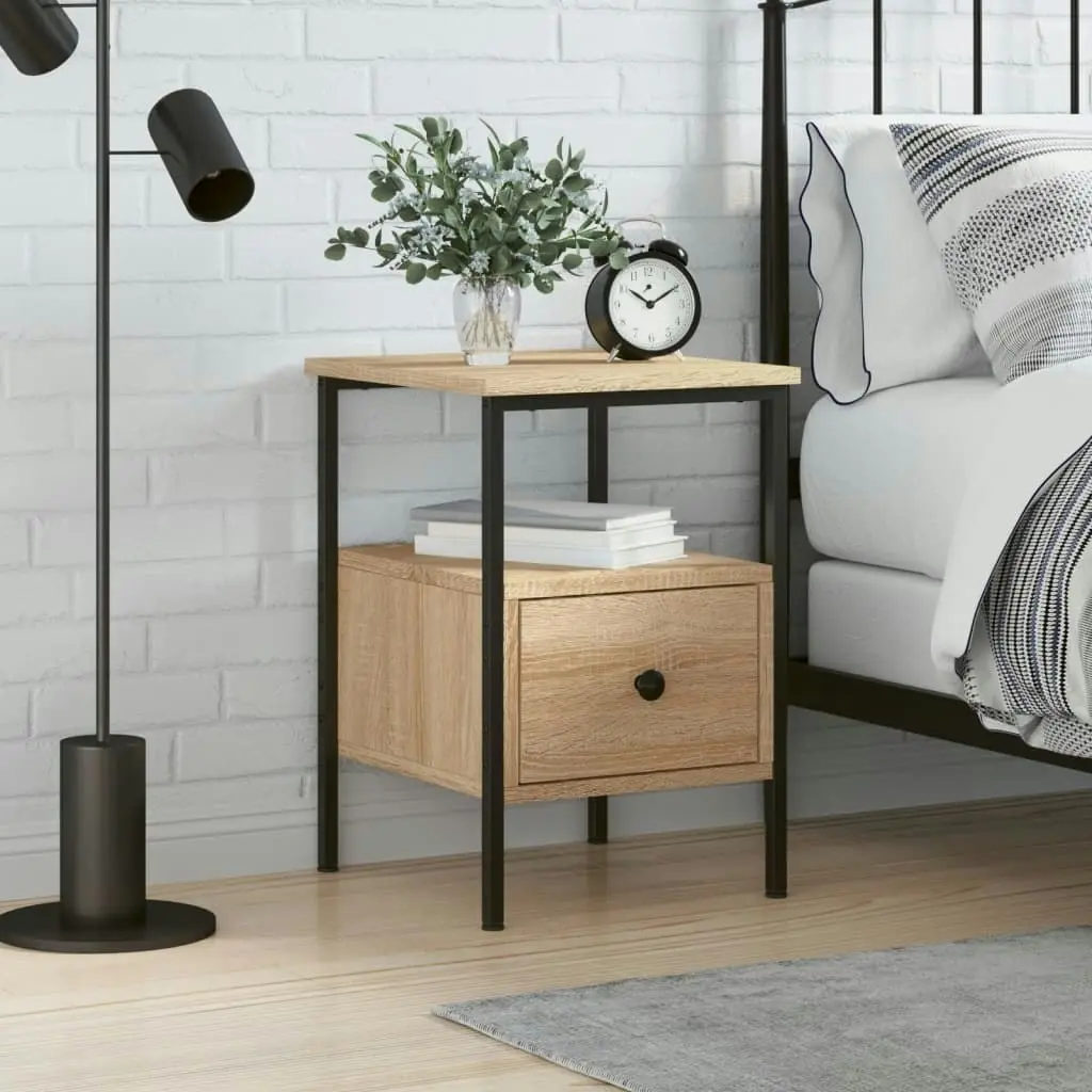 Bedside Cabinet Sonoma Oak 34x36x50 cm Engineered Wood 826045