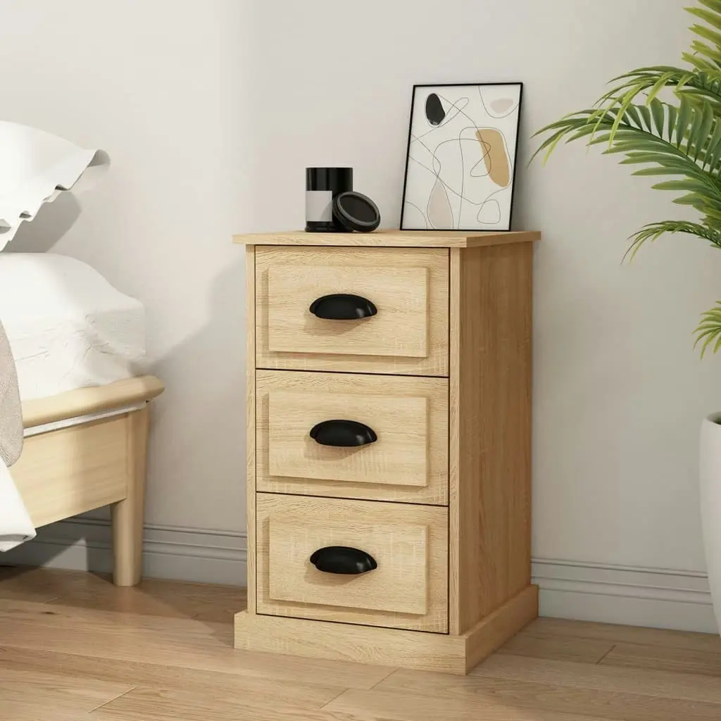 Bedside Cabinet Sonoma Oak 39x39x67 cm Engineered Wood 816163