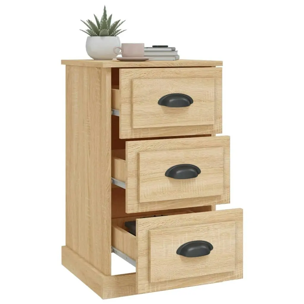 Bedside Cabinet Sonoma Oak 39x39x67 cm Engineered Wood 816163