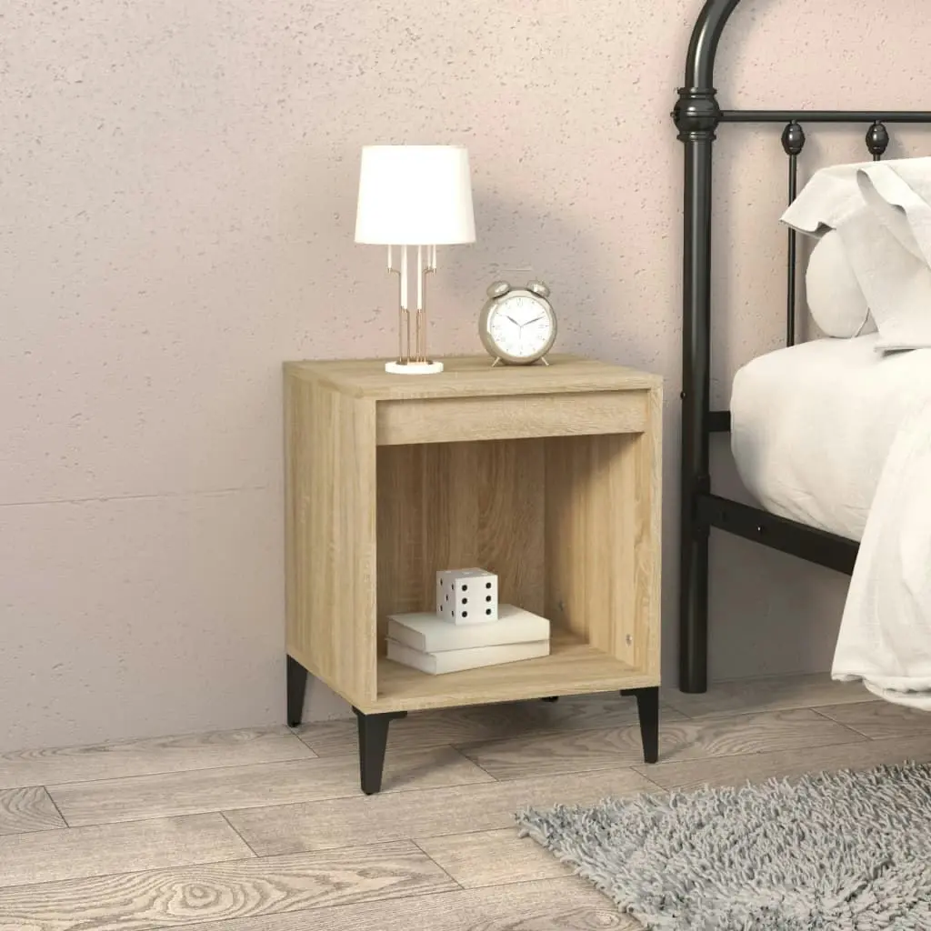 Bedside Cabinet Sonoma Oak 40x35x50 cm 821880