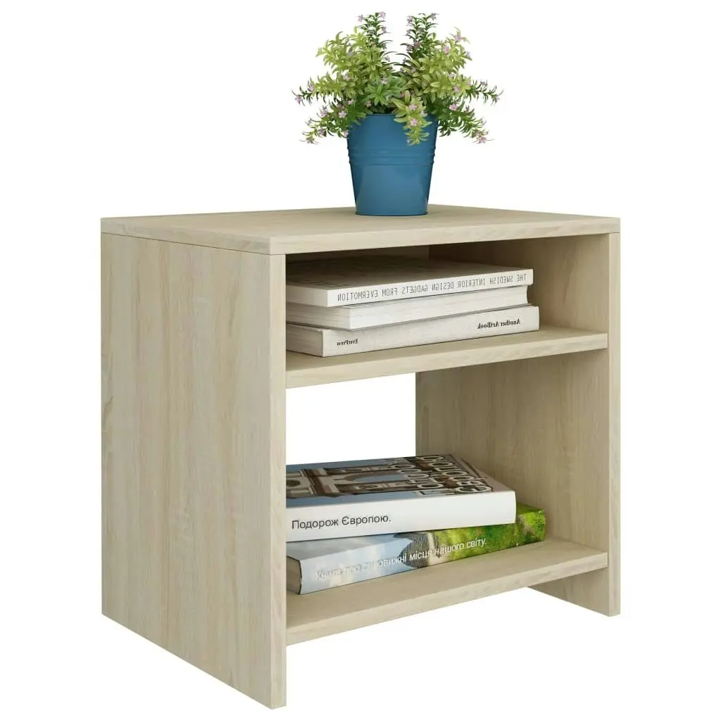 Bedside Cabinet Sonoma Oak 40x30x40 cm Engineered Wood 800015