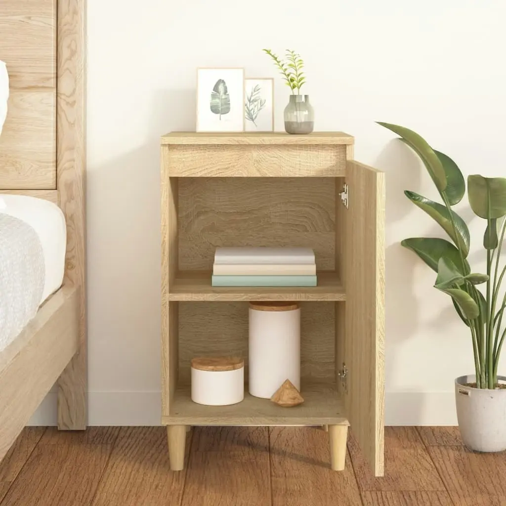 Bedside Cabinet Sonoma Oak 40x35x70 cm Engineered Wood 819634