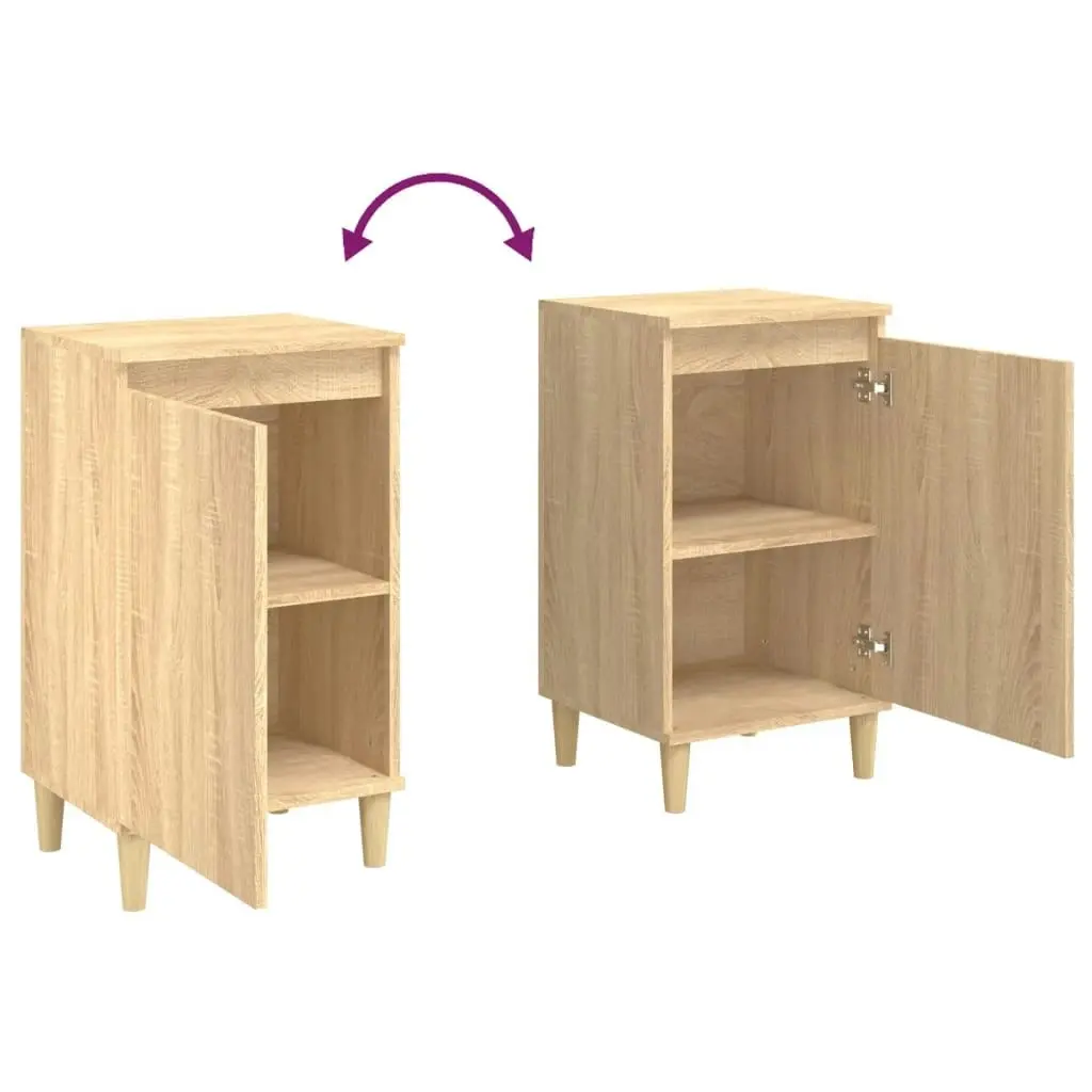 Bedside Cabinet Sonoma Oak 40x35x70 cm Engineered Wood 819634