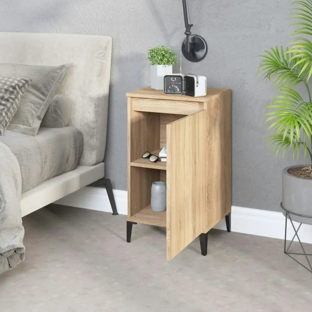 Bedside Cabinet Sonoma Oak 40x35x70 cm Engineered Wood 819650