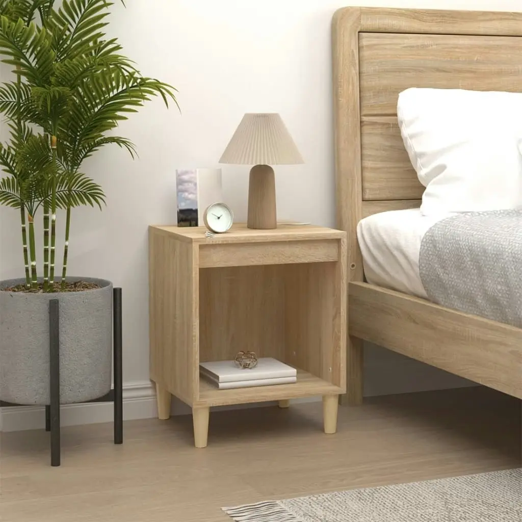 Bedside Cabinet Sonoma Oak 40x35x50 cm 821864