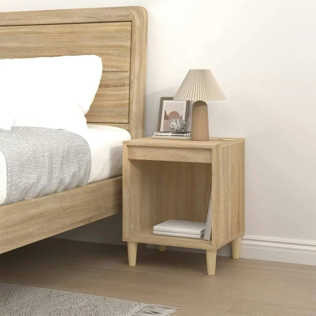 Bedside Cabinet Sonoma Oak 40x35x50 cm 821864