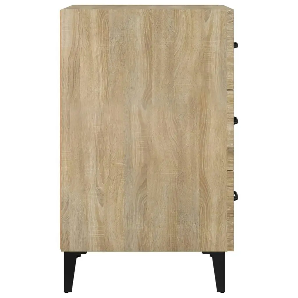 Bedside Cabinet Sonoma Oak 40x40x66 cm Engineered Wood 812090