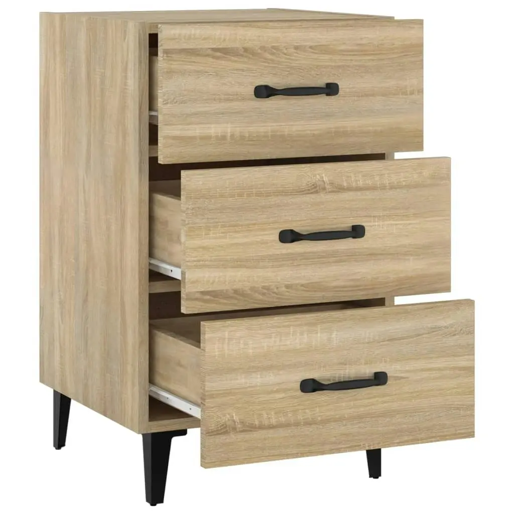 Bedside Cabinet Sonoma Oak 40x40x66 cm Engineered Wood 812090