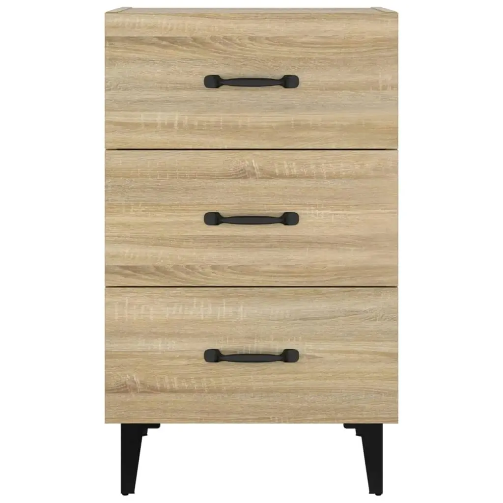 Bedside Cabinet Sonoma Oak 40x40x66 cm Engineered Wood 812090