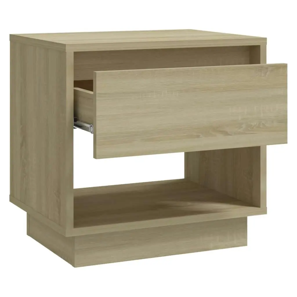 Bedside Cabinet Sonoma Oak 45x34x44 cm Engineered Wood 809518