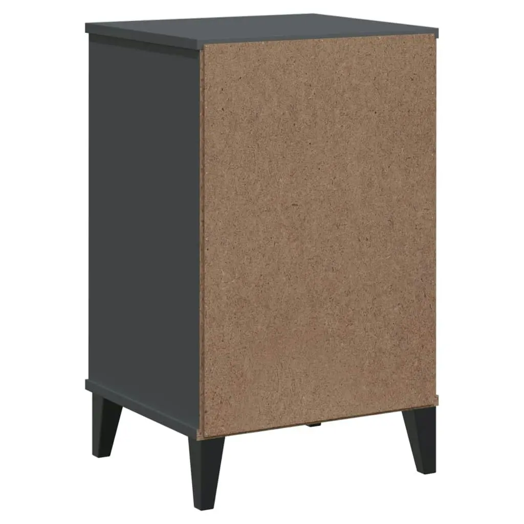 Bedside Cabinet VIKEN Anthracite Grey Engineered Wood 374913