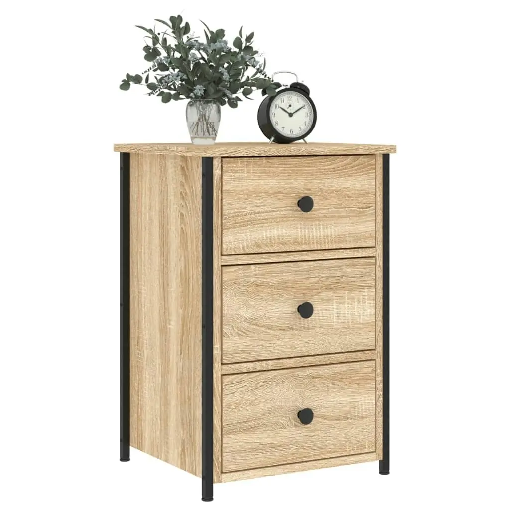 Bedside Cabinet Sonoma Oak 40x36x60 cm Engineered Wood 825995