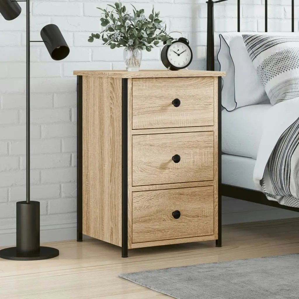 Bedside Cabinet Sonoma Oak 40x36x60 cm Engineered Wood 825995