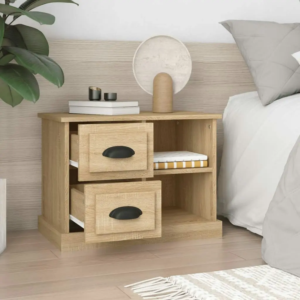 Bedside Cabinet Sonoma Oak 60x35.5x45 cm 816371