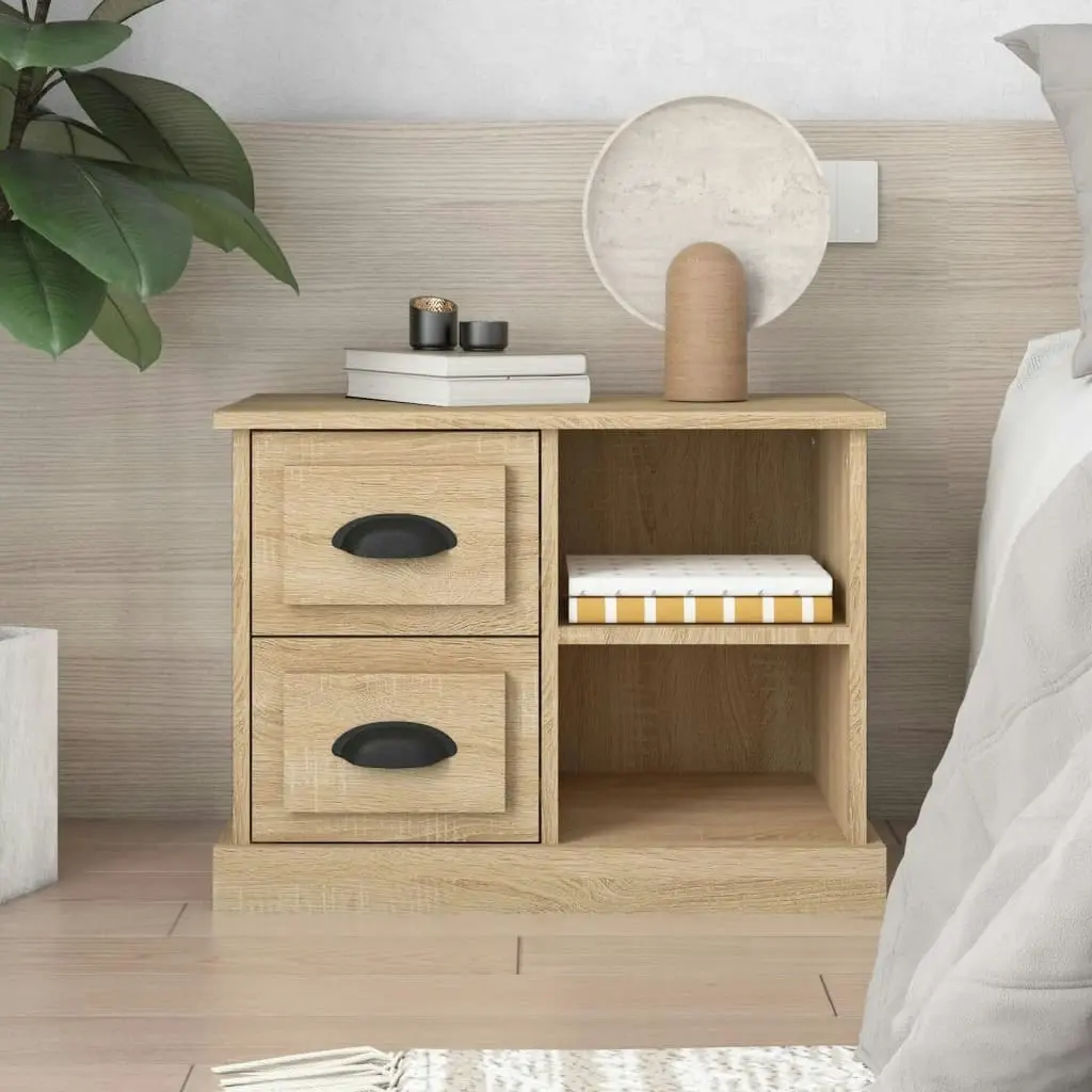 Bedside Cabinet Sonoma Oak 60x35.5x45 cm 816371